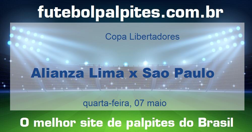 Alianza Lima x Sao Paulo Alianza Lima x Sao Paulo