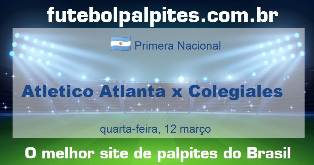 Atletico Atlanta x Colegiales