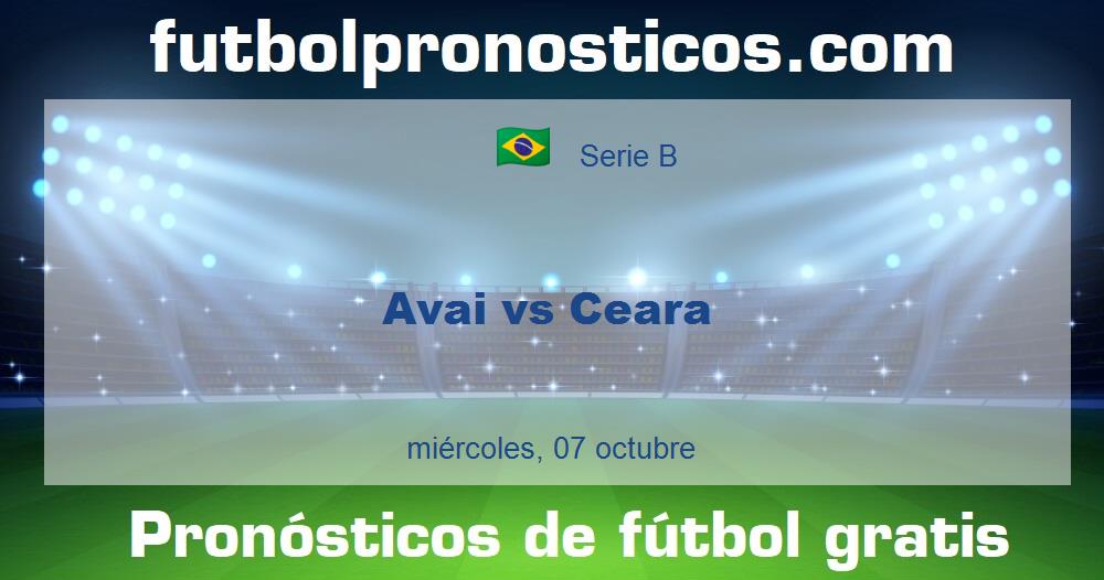Avai vs Ceara Avai vs Ceara