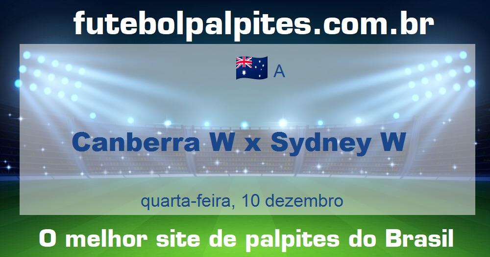 Canberra W x Sydney W Canberra W x Sydney W