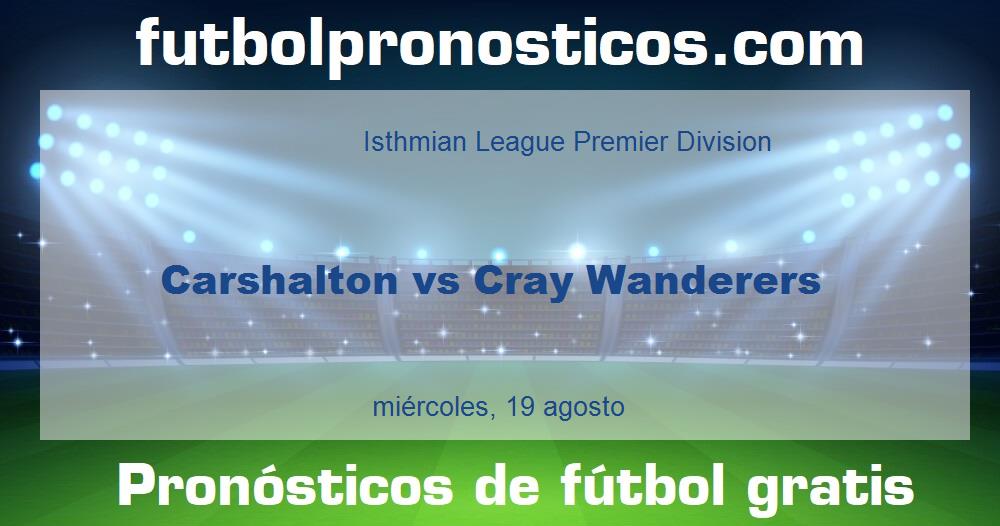 Carshalton vs Cray Wanderers Carshalton vs Cray Wanderers
