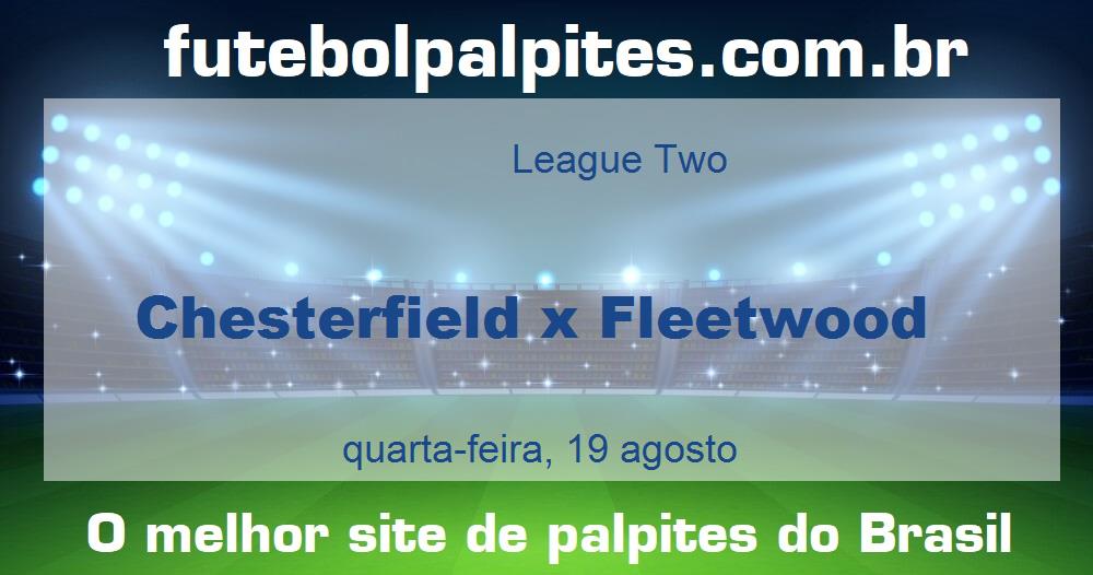 Chesterfield x Fleetwood Chesterfield x Fleetwood