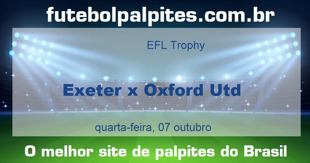 Exeter x Oxford Utd
