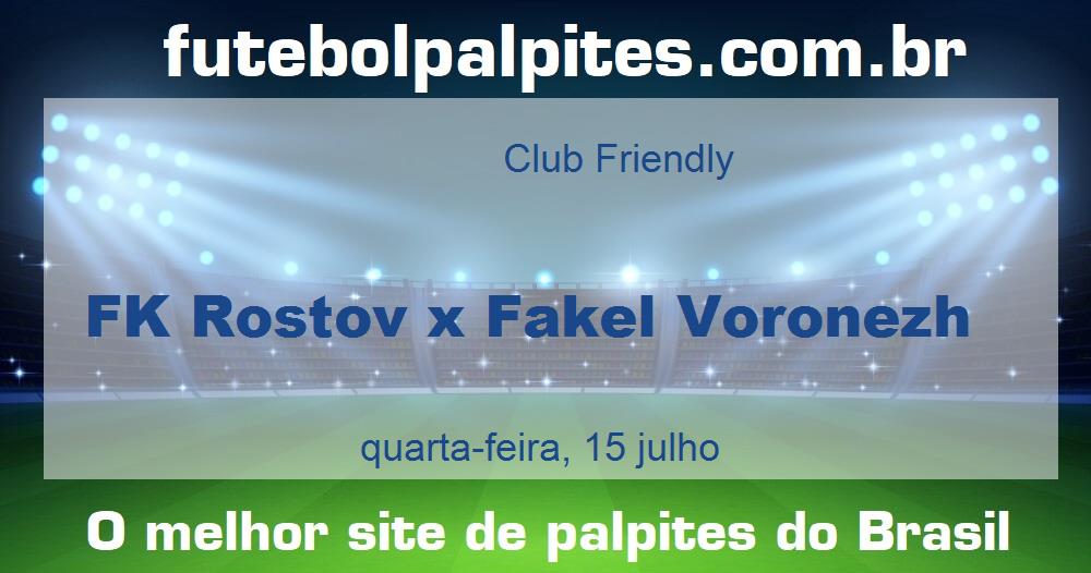 FK Rostov x Fakel Voronezh