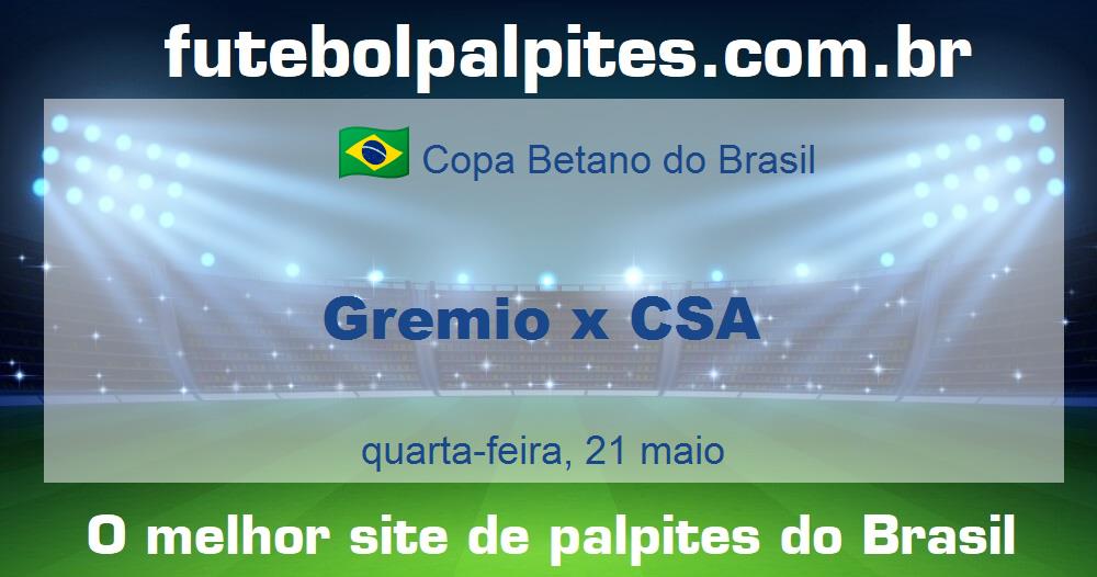Gremio x CSA Gremio x CSA