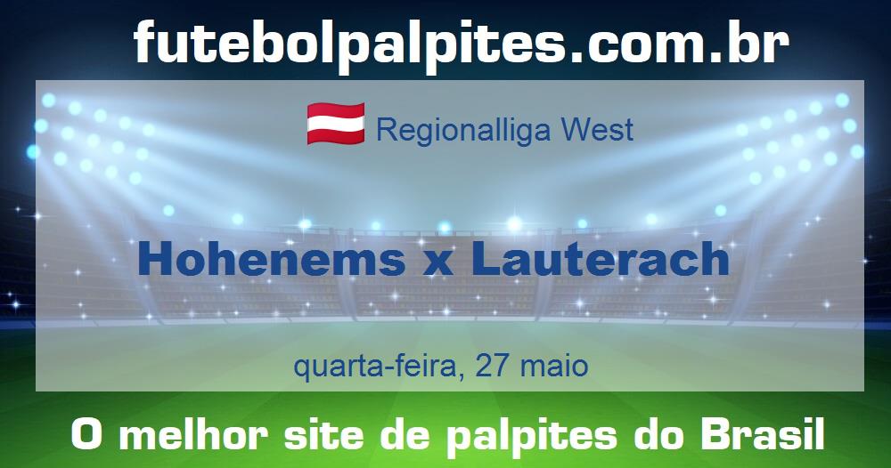 Hohenems x Lauterach Hohenems x Lauterach