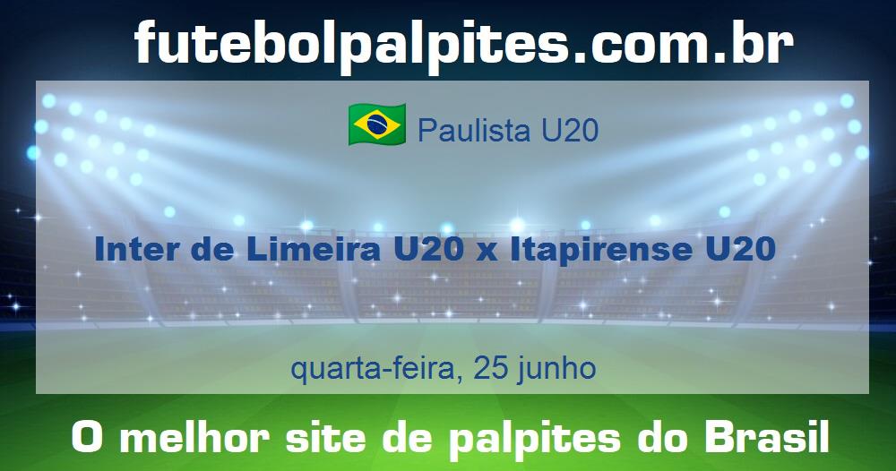 Inter de Limeira U20 x Itapirense U20 Inter de Limeira U20 x Itapirense U20