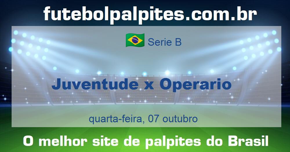 Juventude x Operario Juventude x Operario