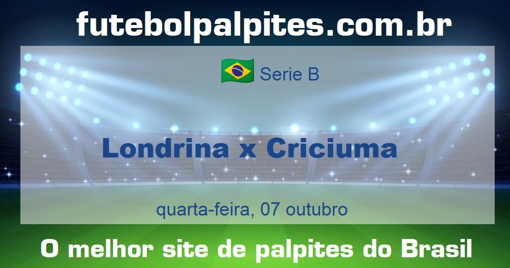Londrina x Criciuma Londrina x Criciuma