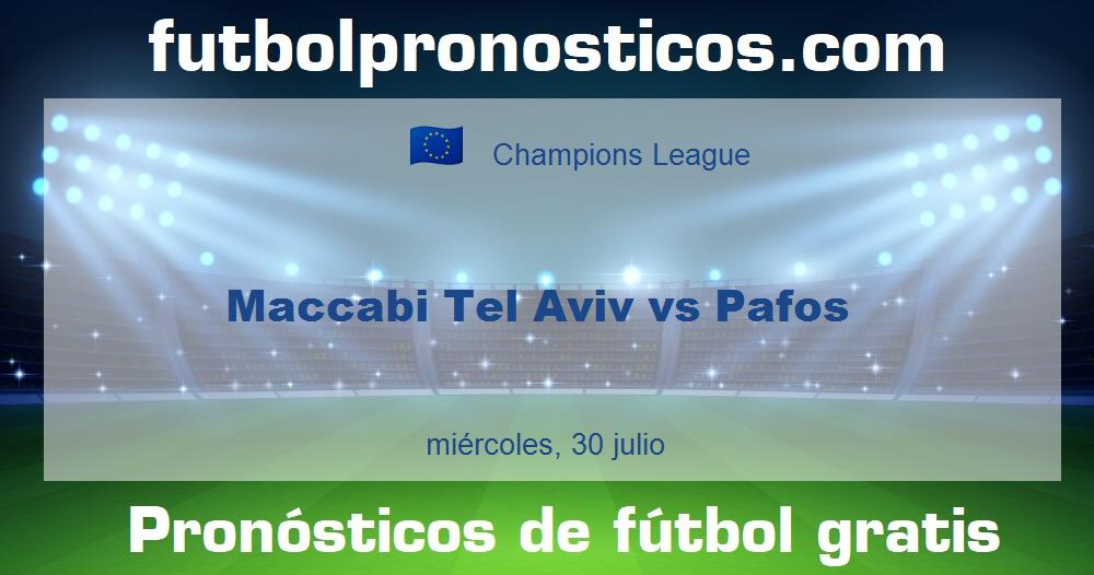 Maccabi Tel Aviv vs Pafos Maccabi Tel Aviv vs Pafos