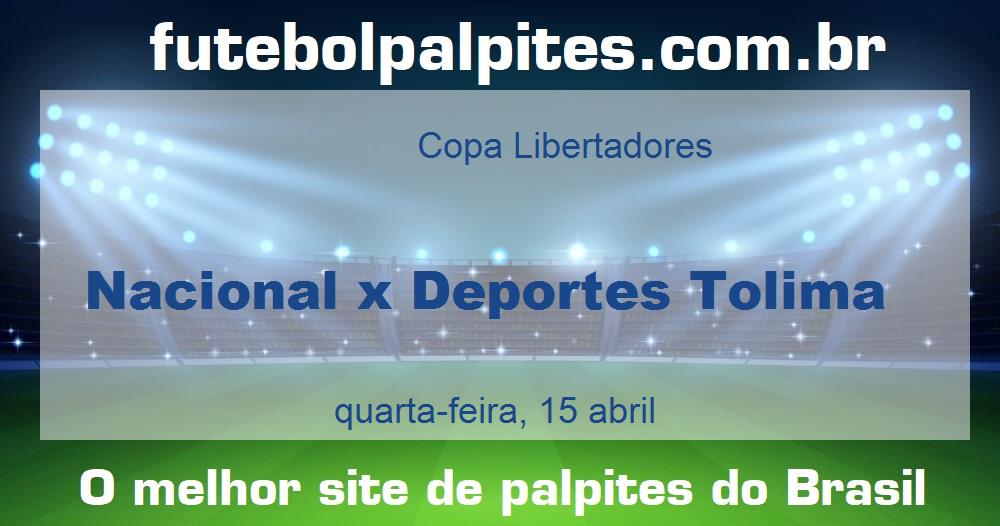 Nacional x Deportes Tolima