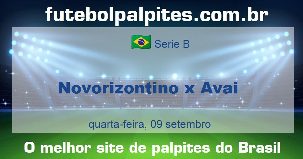 Novorizontino x Avai