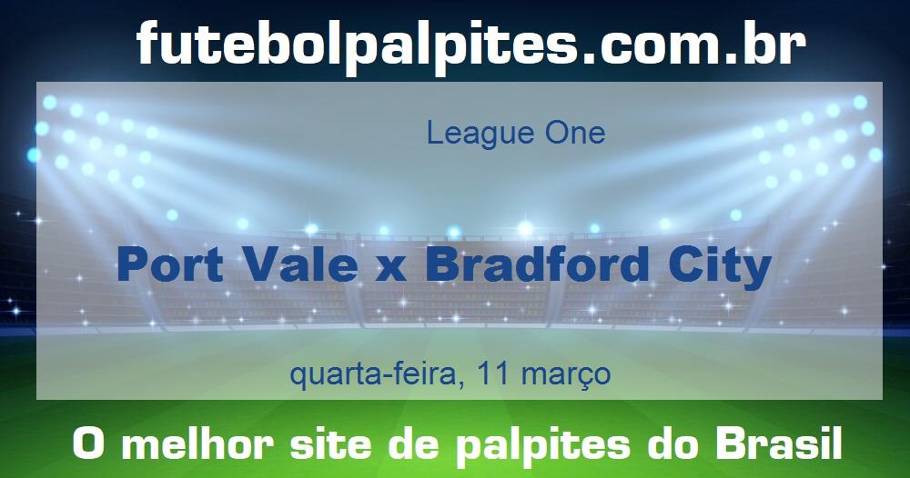 Port Vale x Bradford City