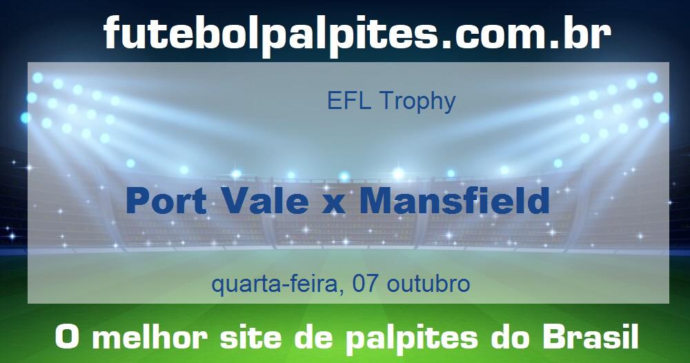 Port Vale x Mansfield