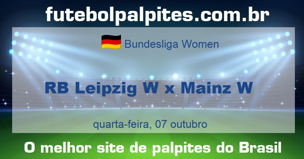 RB Leipzig W x Mainz W RB Leipzig W x Mainz W