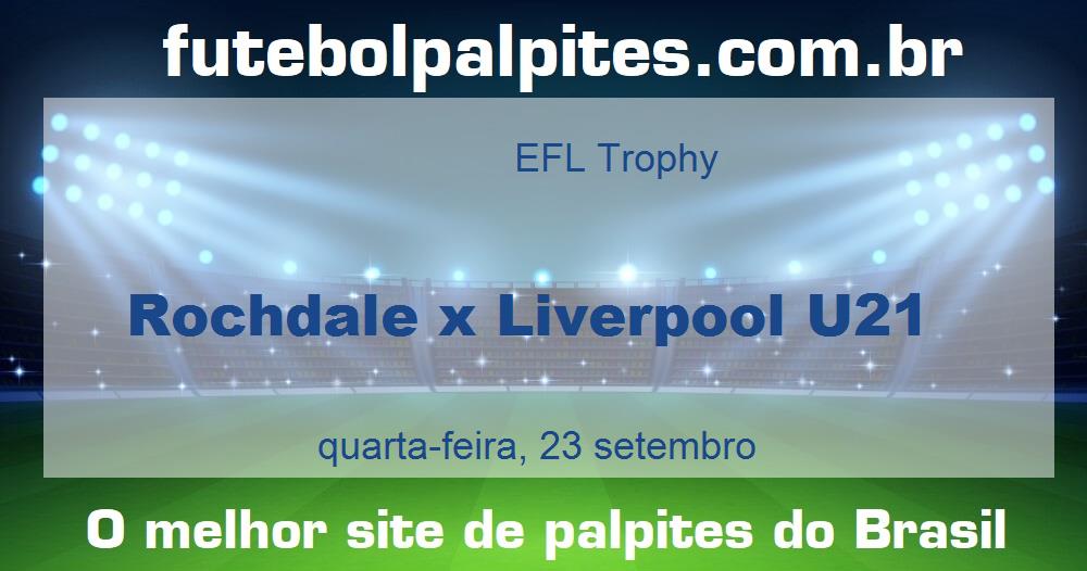 Rochdale x Liverpool U21 Rochdale x Liverpool U21