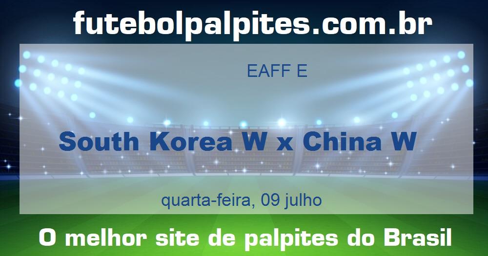 South Korea W x China W South Korea W x China W
