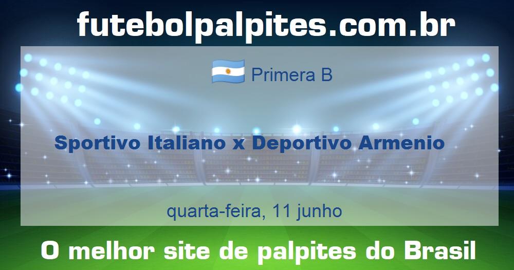 Sportivo Italiano x Deportivo Armenio