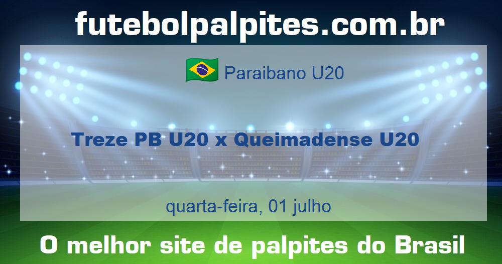 Treze PB U20 x Queimadense U20
