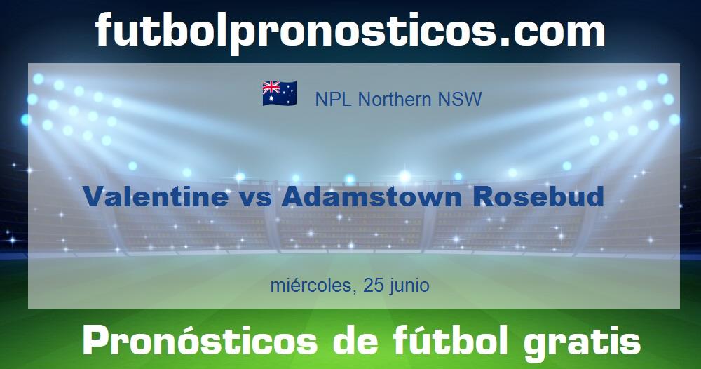 Valentine vs Adamstown Rosebud Valentine vs Adamstown Rosebud