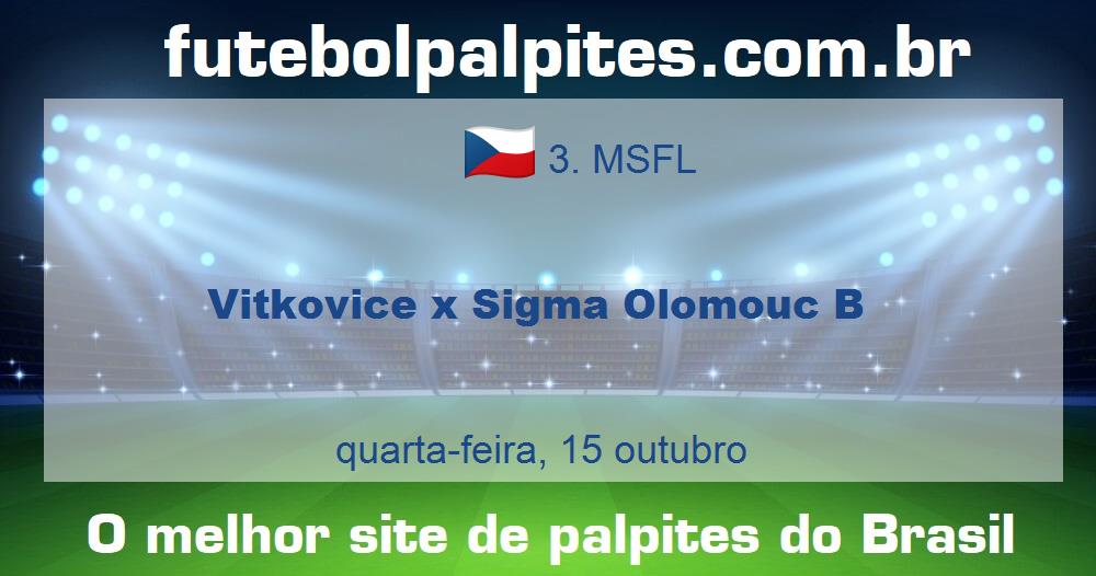 Vitkovice x Sigma Olomouc B Vitkovice x Sigma Olomouc B