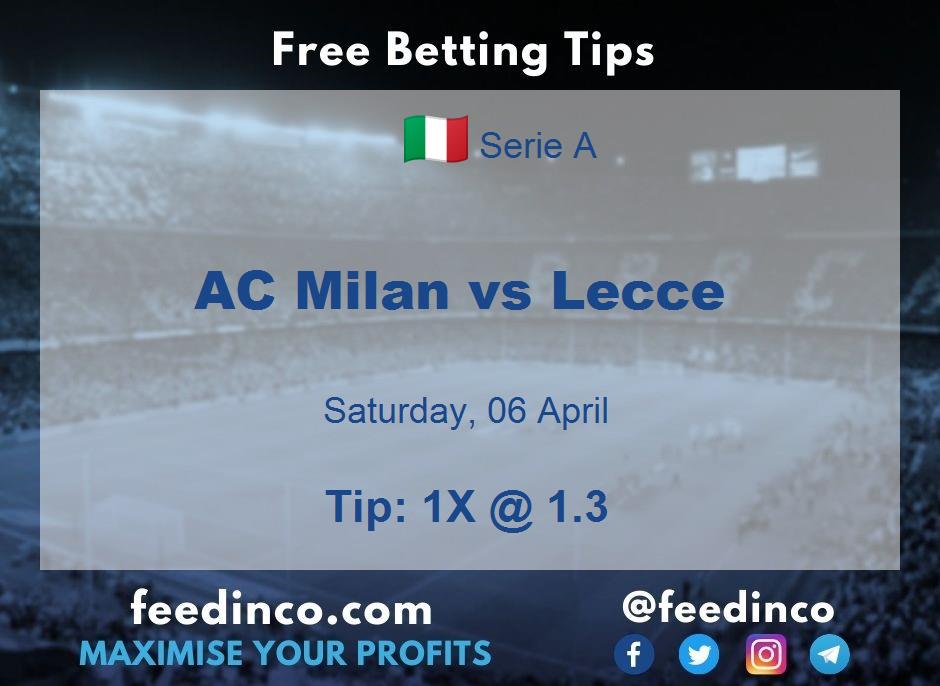 AC Milan vs Lecce Prediction