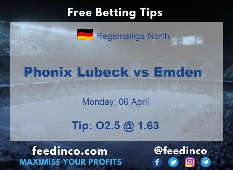 Phonix Lubeck vs Emden Prediction