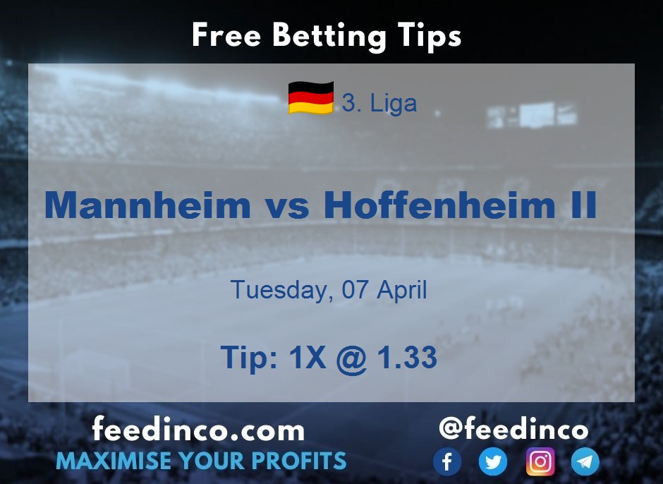 Mannheim vs Hoffenheim II Prediction Mannheim vs Hoffenheim II Prediction