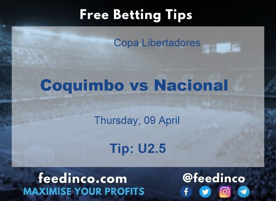 Coquimbo vs Nacional Prediction Coquimbo vs Nacional Prediction