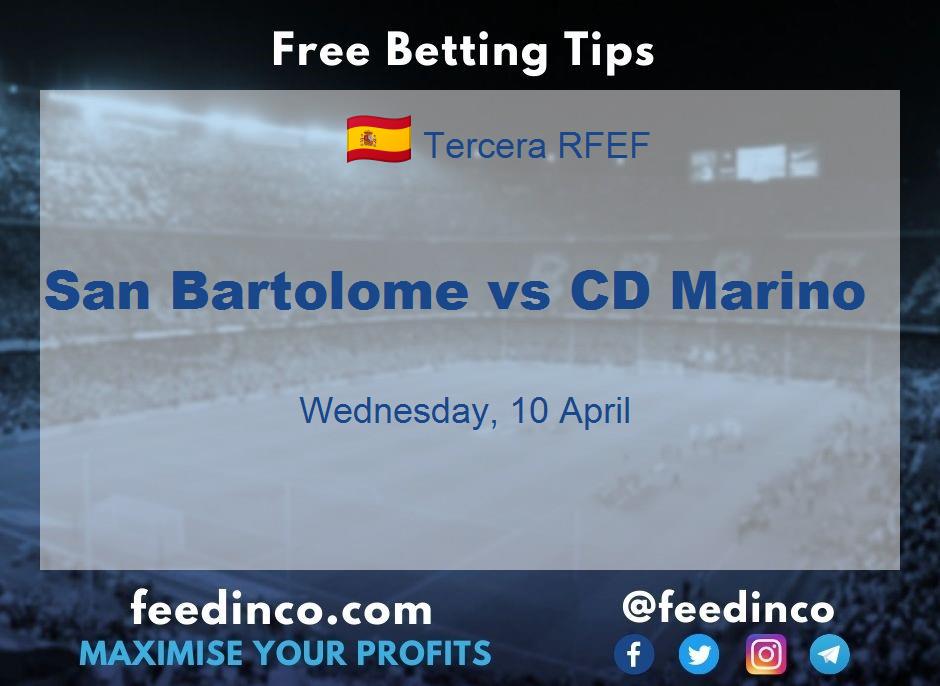 San Bartolome vs CD Marino Prediction