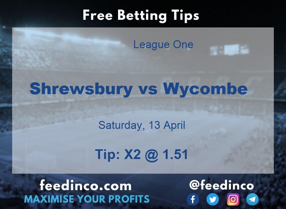 Shrewsbury vs Wycombe Prediction