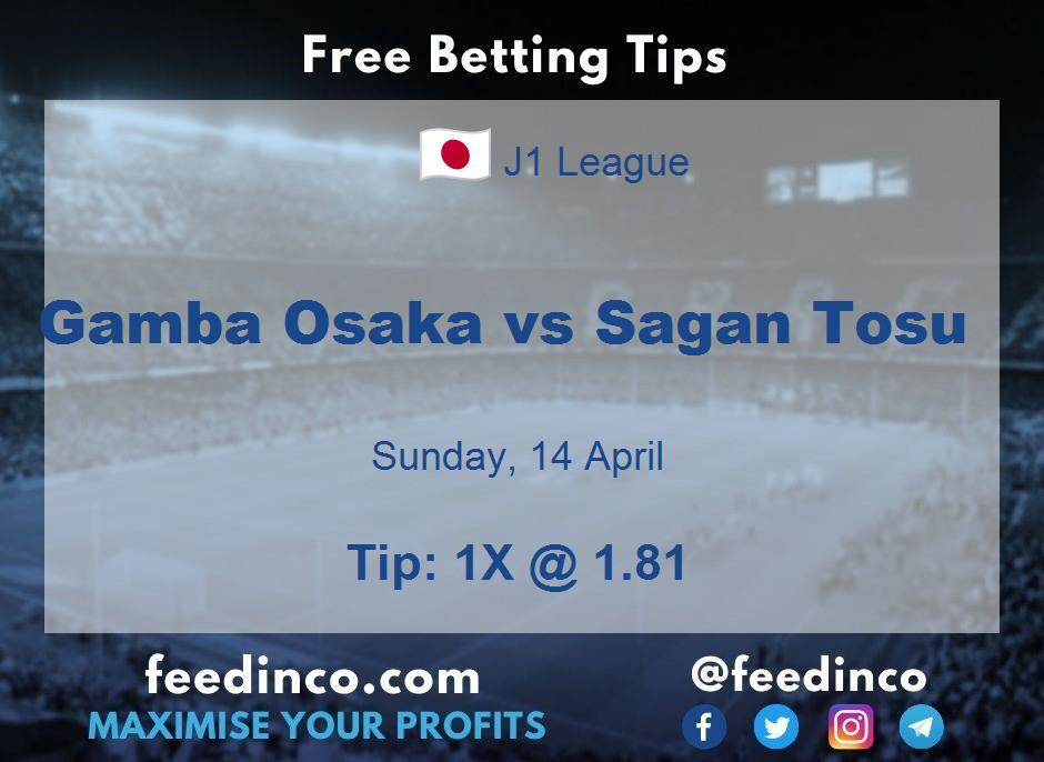 Gamba Osaka vs Sagan Tosu Prediction