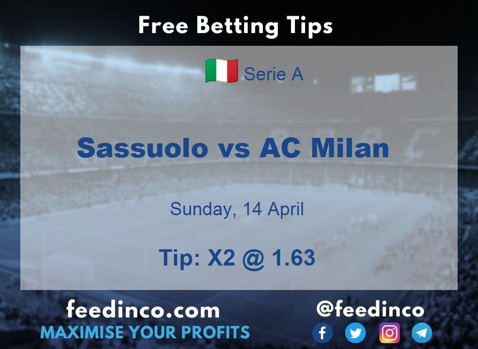 Sassuolo vs AC Milan Prediction