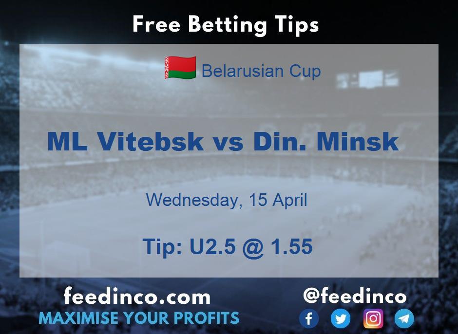 ML Vitebsk vs Din. Minsk Prediction