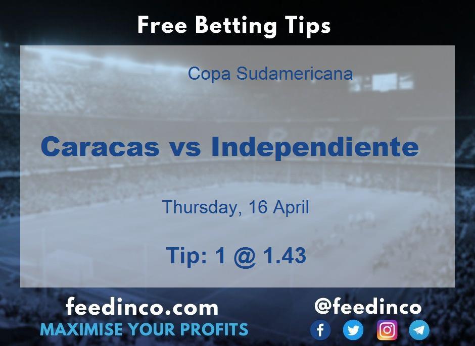 Caracas vs Independiente Prediction