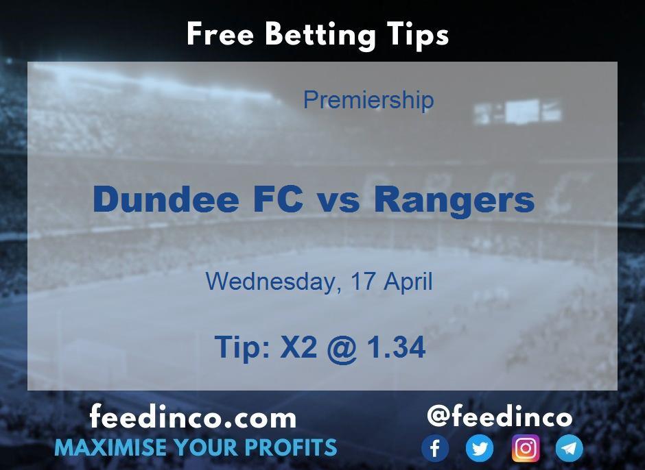 Dundee FC vs Rangers Prediction