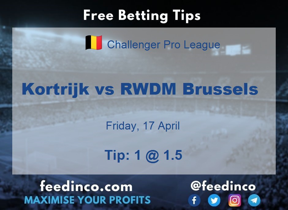 Kortrijk vs RWDM Brussels Prediction
