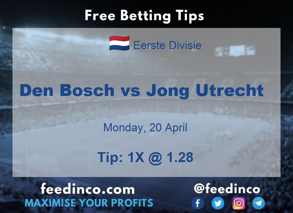 Den Bosch vs Jong Utrecht Prediction