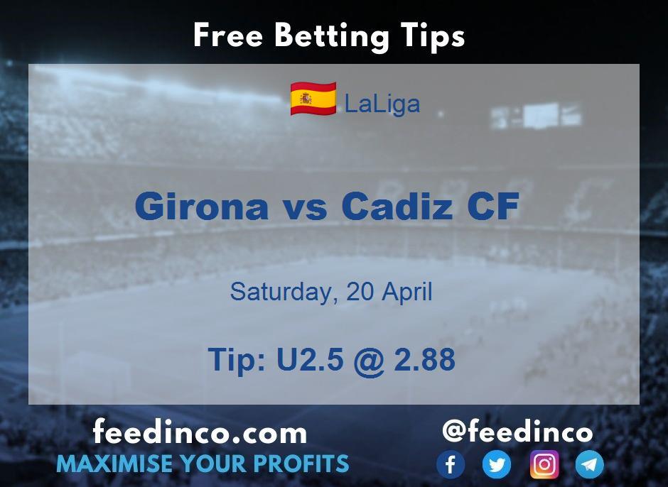 Girona vs Cadiz CF Prediction