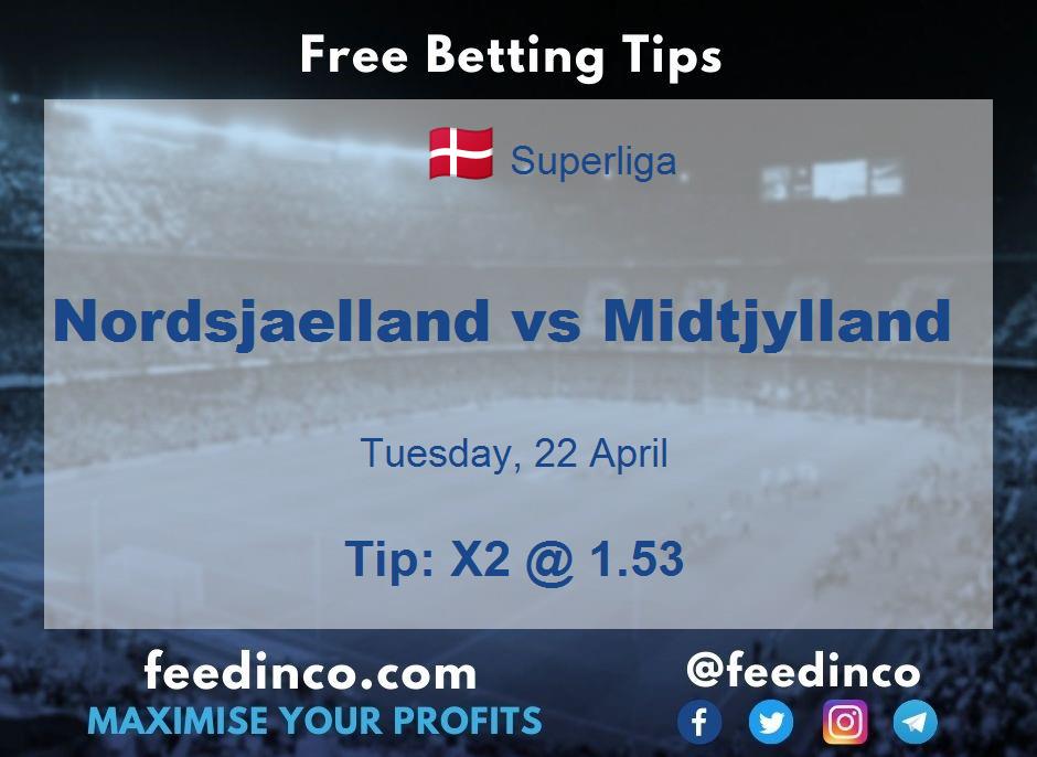 Nordsjaelland vs Midtjylland Prediction