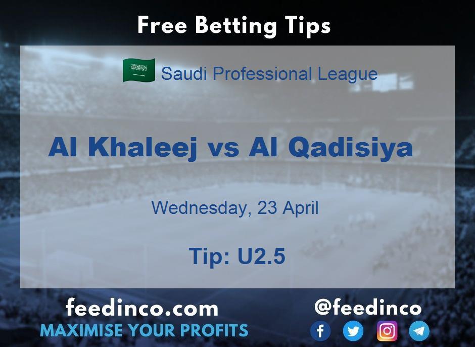 Al Khaleej vs Al Qadisiya Prediction