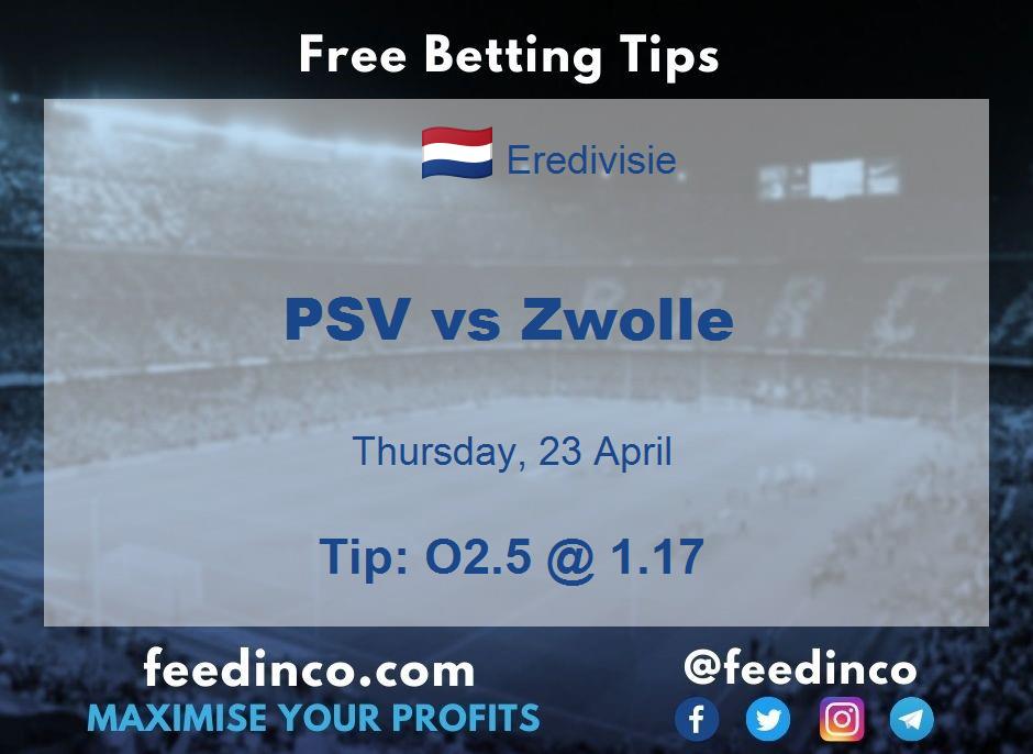 PSV vs Zwolle Prediction