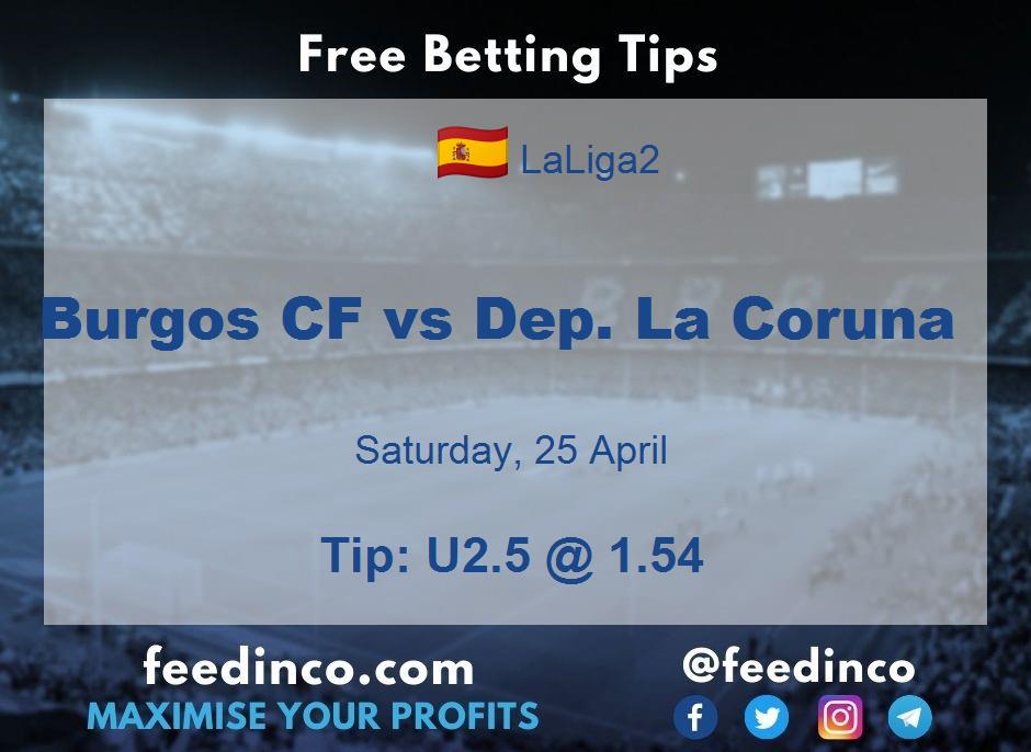Burgos CF vs Dep. La Coruna Prediction