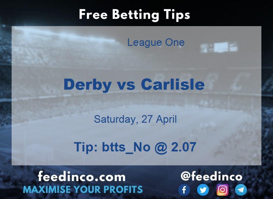 Derby vs Carlisle Prediction