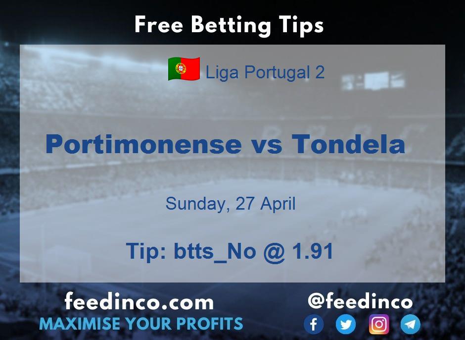 Portimonense vs Tondela Prediction Portimonense vs Tondela Prediction