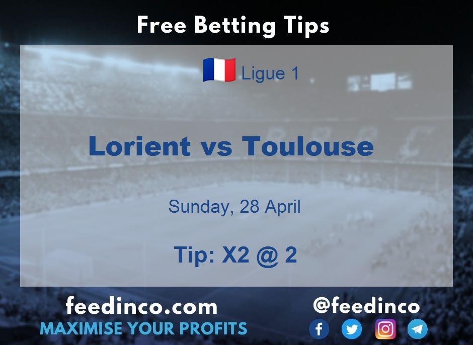 Lorient vs Toulouse Prediction