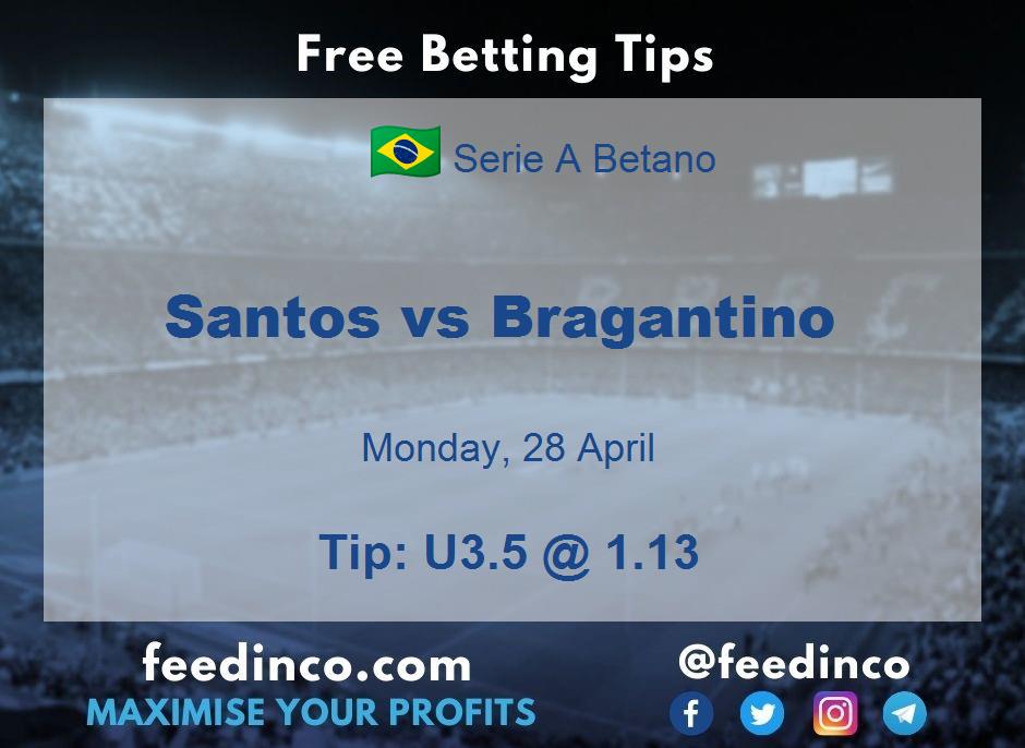 Santos vs Bragantino Prediction