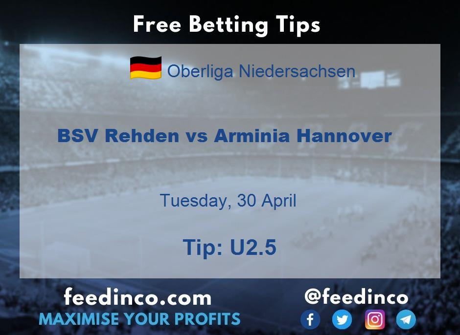 BSV Rehden vs Arminia Hannover Prediction