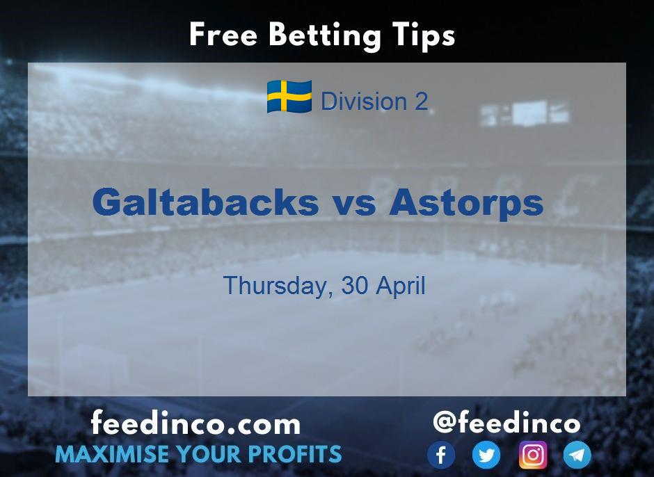Galtabacks vs Astorps Prediction