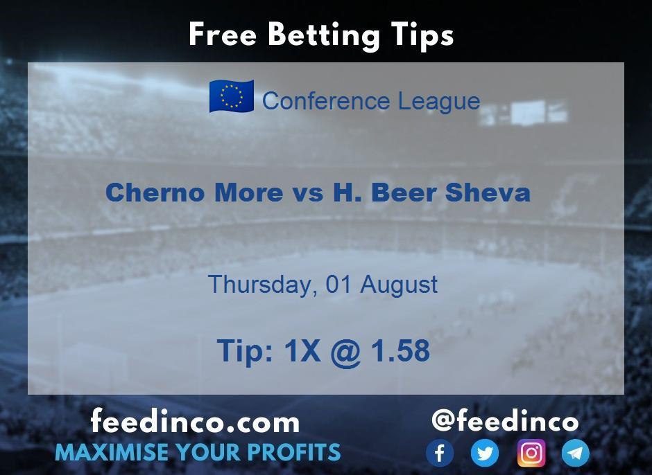 Cherno More vs H. Beer Sheva Prediction